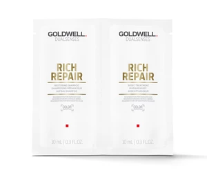 Šampón a kondicionér na suché vlasy Goldwell Rich Repair - 2x10 ml (206261)