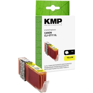 KMP Ink náhradný Canon CLI-571Y XL kompatibilná  žltá C107YX 1569,0009