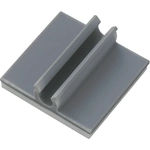 TRU COMPONENTS  úchytka samolepiaci 1572175 Priemer káblového zväzku (rozsah) 6.40 mm (max)   sivá 1 ks