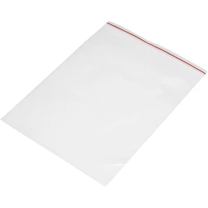 uzatvárateľné vrecúško bez popisných štítkov (š x v) 180 mm x 250 mm priehľadná polyetylén