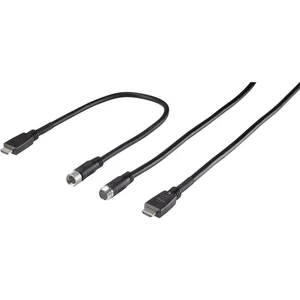 Renkforce HDMI prepojovací kábel #####HDMI-A Stecker, #####HDMI-A Stecker 15.00 m čierna RF-3386496 pre montáž s husím k