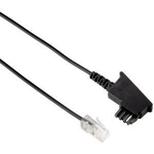 Hama DSL prepojovací kábel [1x telefónna zástrčka TAE-F - 1x RJ45 zástrčka 8p2c] 6.00 m čierna