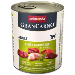 Konzerva Animonda Gran Carno hovězí + králík + bylinky 800g