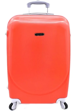 Cestovní kufr skořepinový na čtyřech kolečkách Agrado (M) 60l - červená