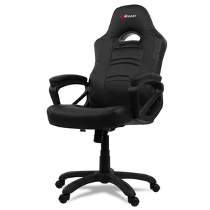 Herná stolička Arozzi ENZO (ENZO-BK) čierna herné kreslo / kancelárska stolička k PC • nastaviteľná výška sedadla: 46–56 cm • výška stoličky: 115–125 