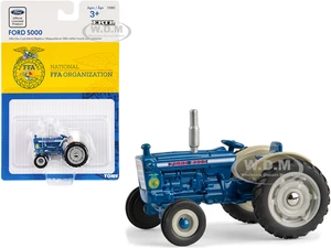 Ford 5000 Tractor Blue with "National FFA Organization" Logo 1/64 Diecast Model by ERTL TOMY