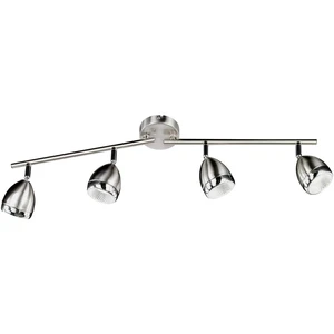 ACTION Oak 785304640000 LED stropná lampa 20 W  teplá biela niklová (matná)