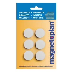 Magnetoplan magnet Discofix Hobby (Ø x v) 25 mm x 8 mm guľatý biela 6 ks 16645600