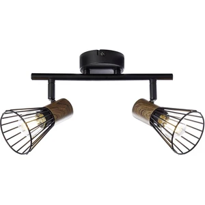Brilliant Manama 78113/76 stropná lampa LED  E14  36 W drevo (tmavé), čierna (matná)