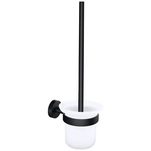 tesa MOON BLACK súprava kefa na WC lepidlo  kov