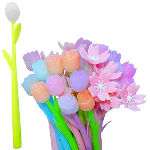 60Pcs Color-Changing Flower Pen Suitable For School Home Office Children Girl Gift
