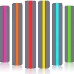 6/8pcs Guided Reading Strips Highlight Strips Colored Overlay Highlight Bookmarks Help with Dyslexia for School Crystal Children