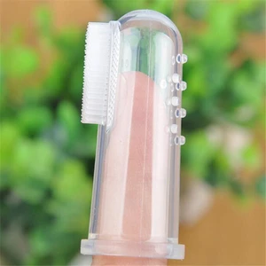 Silicon Baby Finger Toothbrush Children Teeth Clean Soft Silicone Infant Tooth Brush Rubber Cleaning Baby Brush with Box New