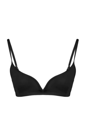 Trendyol Čierny Trojuholník V-Stringer Bikini Top