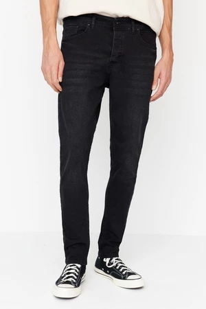Čierne úzke džínsy Trendyol