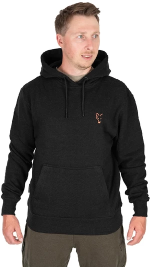Fox mikina collection hoody black orange - m