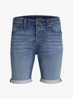 Blue Mens Denim Shorts Jack & Jones Rick - Men