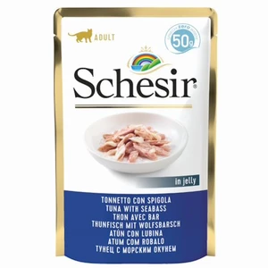 SCHESIR Kapsička pro kočky tuňák s mořským okounem 50 g