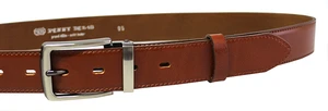 Penny Belts Pánský kožený společenský opasek 35-020-2-43 brown 90 cm