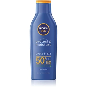 Nivea Sun Protect & Moisture hydratačné mlieko na opaľovanie SPF 50+ 200 ml