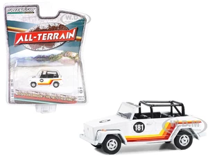 1974 Volkswagen Thing (Type 181) 181 White with Stripes "All Terrain" Series 15 1/64 Diecast Model Car by Greenlight