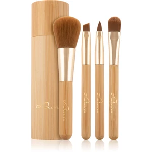 Luvia Cosmetics Bamboo Travel sada štetcov (cestovný)