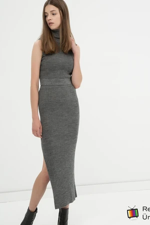 Koton Skirt - Gray - Maxi