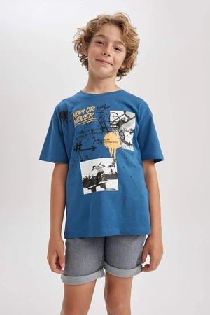 DEFACTO Oversize Fit Printed Short Sleeve T-Shirt