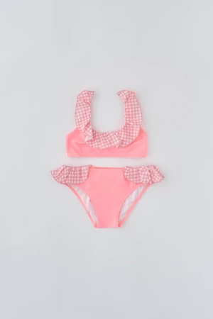 Dagi Salmon Plaid Detailed Bikini Tk.