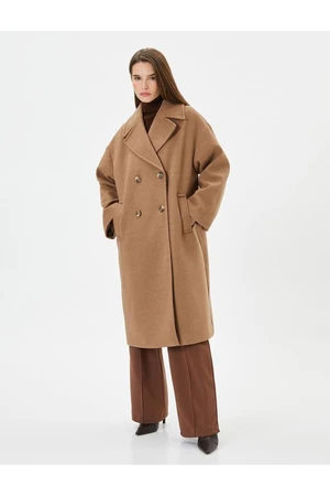 Koton Women's Beige Coat