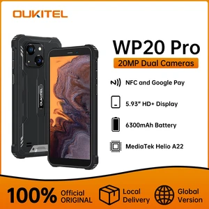 Oukitel WP20 Pro Rugged Smartphone 5.93" 4GB+64GB 6300mAh Octa Core Mobile phone 20MP Cell phone NFC