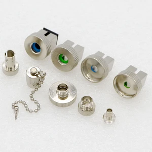 New Optical Fiber Connector Adapter SC/PC/APC ST/FC Optical Power Meter Conversion Head Red Pen Metal Cap Free Shipping Brazil