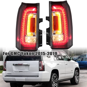 LED Rear Tail Lights For Chevrolet GMC Yukon XL SLE 2015 2016 2017 2018 2019 2020 Car Accessories DRL Turn Signal Brake Lights