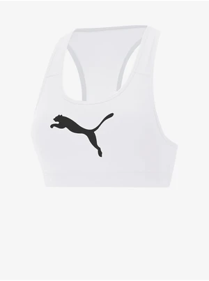 Puma Mid 4Keeps White Sports Bra - Women