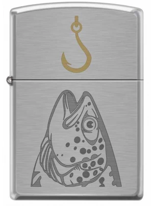 Zippo benzínový zapaľovač fish hook design