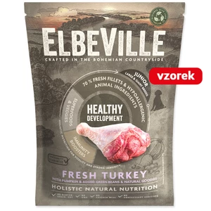 Vzorek - ELBEVILLE Puppy and Junior Large Fresh Turkey Healthy Development 100g