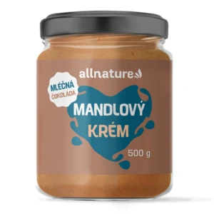 ALLNATURE Mandlový krém s mléčnou čokoládou 500 g