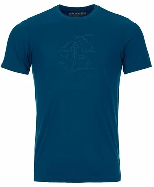 Ortovox 120 Tec Lafatscher Topo T-Shirt M Petrol Blue XL T-shirt