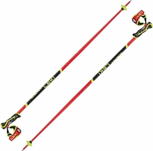 Leki WCR SL 3D Bright Red/Black/Neonyellow 140 cm Lyžiarske palice