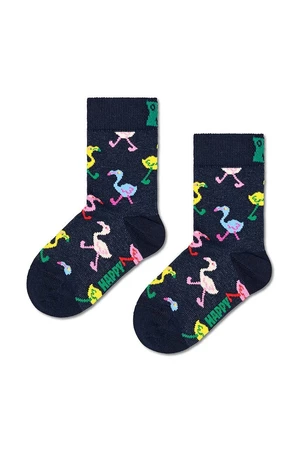 Detské ponožky Happy Socks Kids Flamingo Sock čierna farba