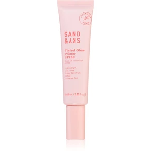 Sand & Sky Tinted Glow Primer SPF 30 ochranný tónovaný fluid na tvár SPF 30 60 ml