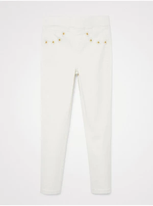 White Girly Slim Fit Jeans Desigual Tartaleta - Girls