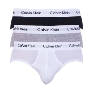 Sada tří classic fit slipů v bílé, šedé a černé barvě Calvin Klein Underwear