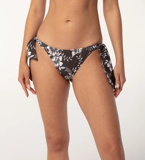 Aloha From Deer Woman's Dark Flowers Bikini Bows Bottom WBBB AFD523