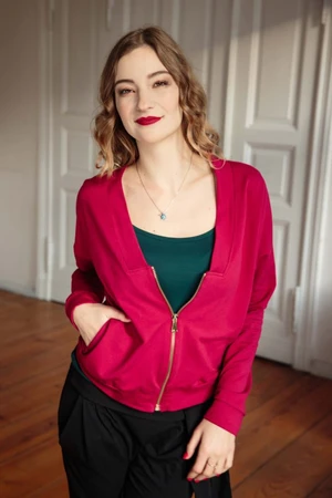 By Your Side Woman's Sweatshirt Malaga Burgundy
