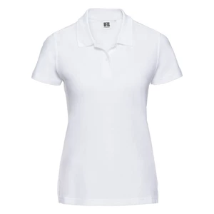 Women's white cotton polo shirt Ultimate Russell