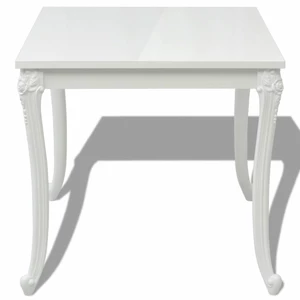 Dining Table 31.5"x31.5"x30" High Gloss White