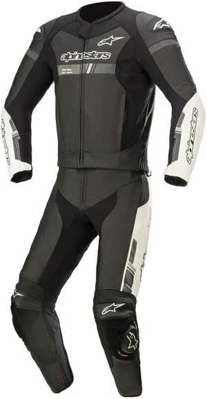 Alpinestars GP Force Chaser Leather Suit 2 Pc Black/White 56 Dvoudílná moto kombinéza