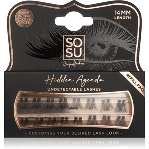 SOSU Cosmetics Hidden Agenda Undetectable Lashes trsové nalepovací řasy bez uzlíku 14 mm