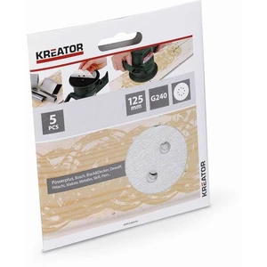 Brúsny papier Kreator KRT230559 Brusný papír Kreator 125mm na barvu G240
5x Brusný papír 125 mm na barvu G240
VHODNÉ PŘÍSLUŠENSTVÍ
POWE40030 Excentric